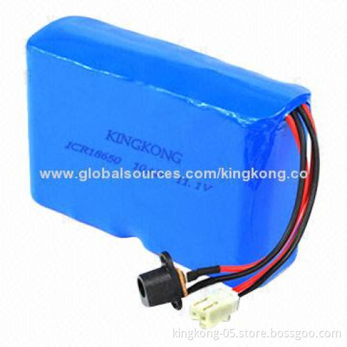 10Ah Rechargeable Battery Pack with 18650, 11.1V Voltage for B Ultrasonic